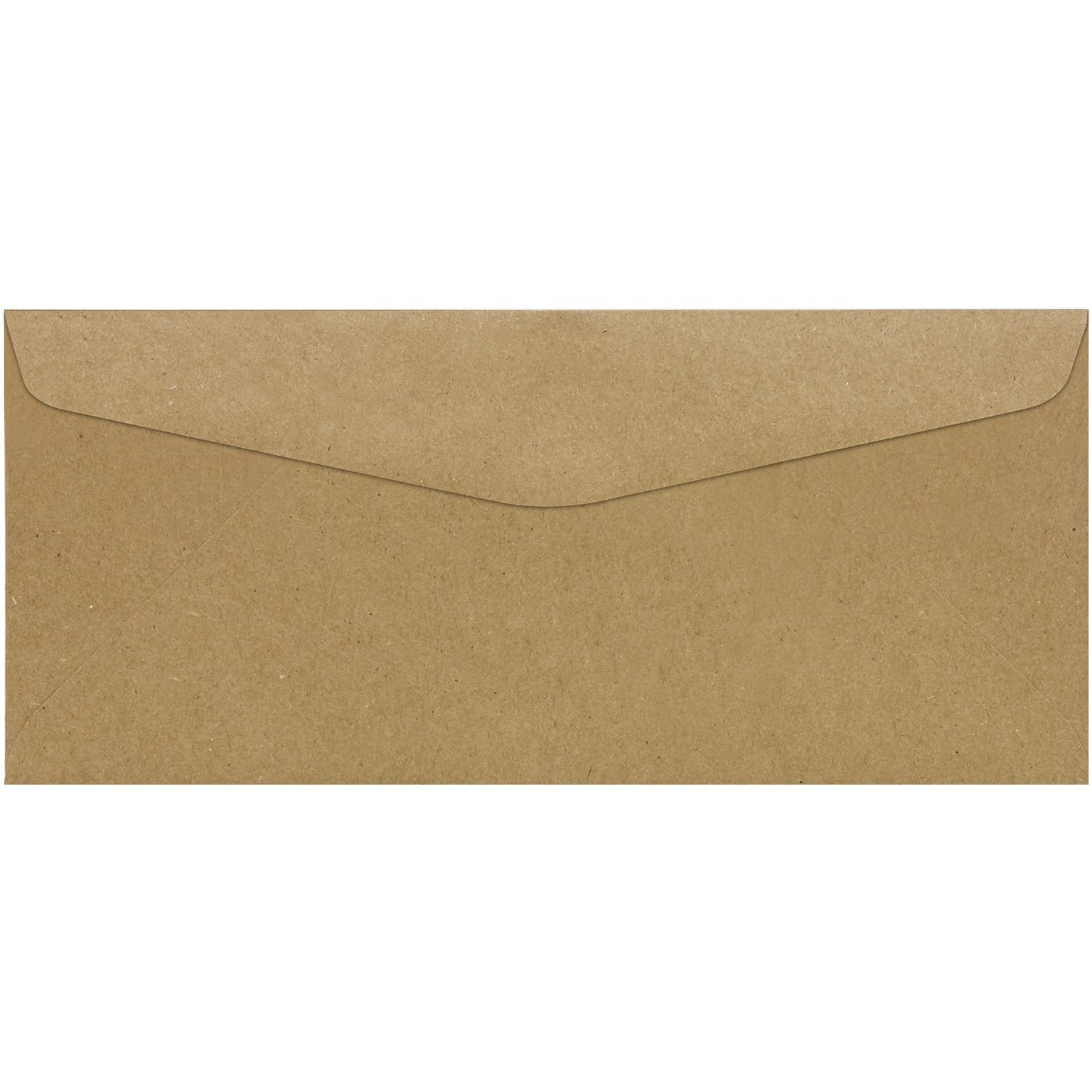 LUX Moistenable Glue #10 Business Envelope, 4 1/2 x 9 1/2, Grocery Bag Brown, 50/Pack (4260-GB-50)