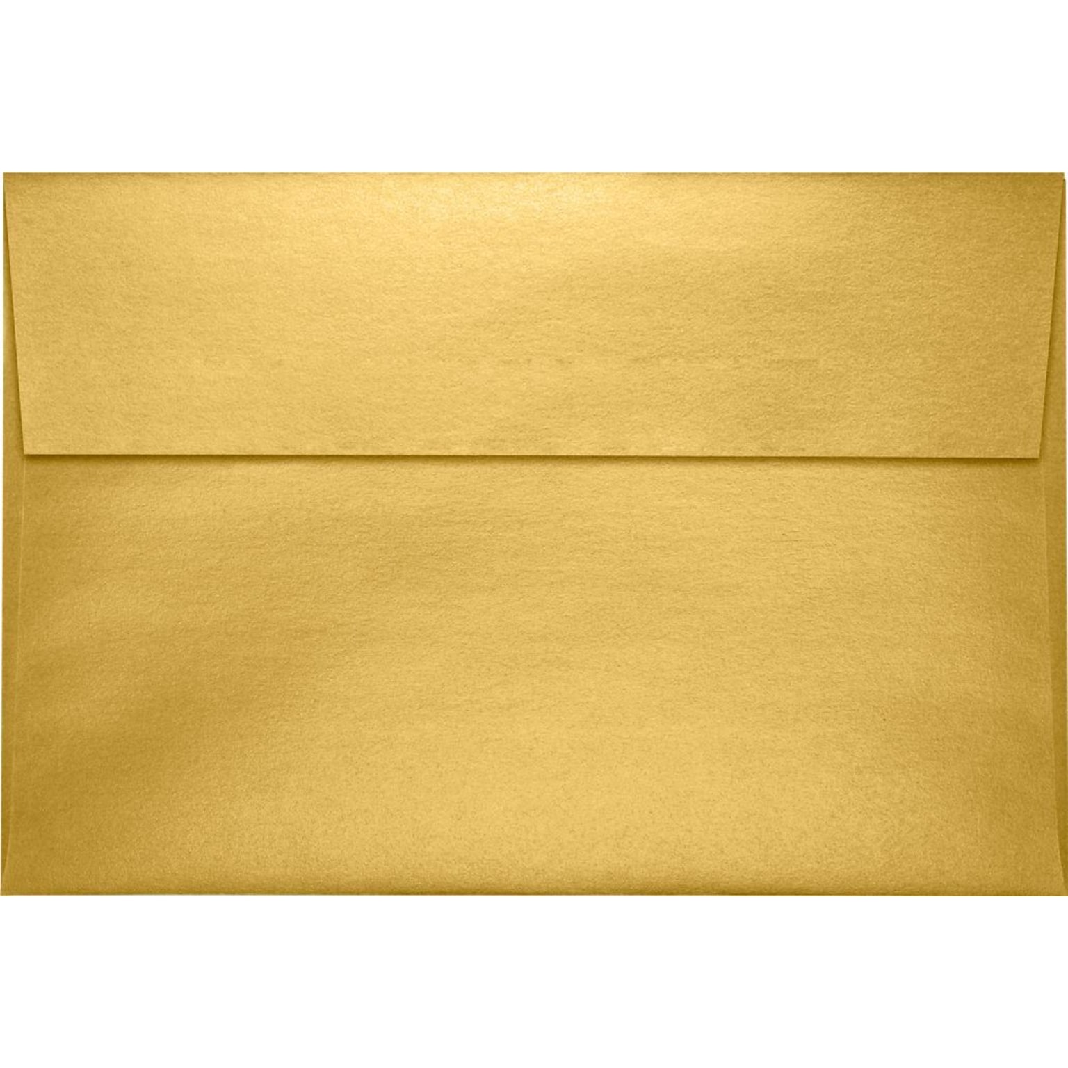 LUX A10 Invitation Envelopes (6 x 9 1/2) 50/Pack, Gold Metallic (4590-07-50)