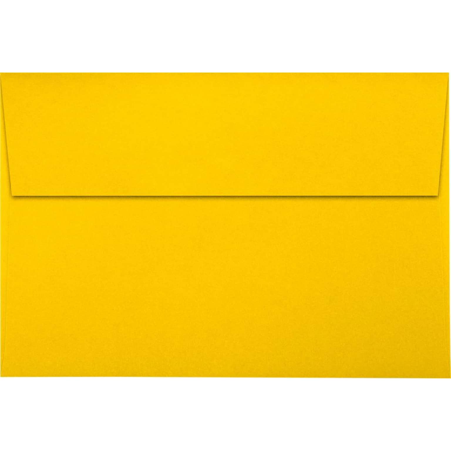LUX A10 Invitation Envelopes (6 x 9 1/2) 50/Pack, Sunflower (LUX-4590-12-50)