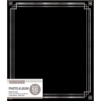 K&Company Black Magnetic Binder Photo Album, 9.75X11.25 (30705852)