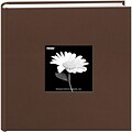 Pioneer Chocolate Brown Cloth Photo Album w/Frame, 9 x 9 (200CBFE-62027)