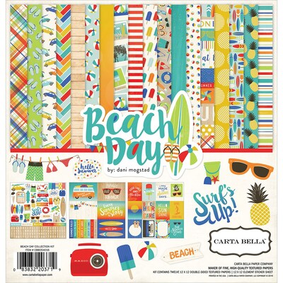 Echo Park Paper Beach Day Carta Bella Collection Kit, 12 x 12 (BD54016)