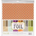 Echo Park Paper Dots/Stripes - Combo W/Black Foil Double-Sided Collection Pack, 12 x 12, 12/Pkg (DSF17047)