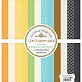 Doodlebug At The Zoo Petite Prints Double-Sided Cardstock, 12 x 12, 12/Pk (ATZ5680)