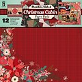 Hot Off The Press Christmas Cabin Double-Sided Paper Pack, 12 x 12, 12/Pkg (HOP-PPK-4279)