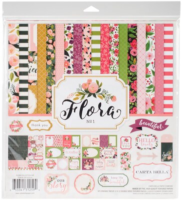 Echo Park Paper Flora No. 1 Carta Bella Collection Kit, 12 x 12 (FL62016)
