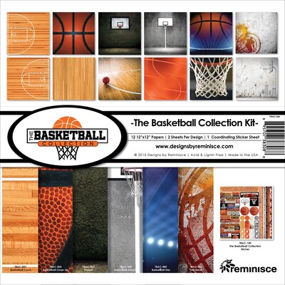 Reminisce Basketball Collection Kit, 12 x 12 (TBAC200)