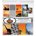 Reminisce Dinosaur Land, 8 Papers & Stickers Collection Kit, 12 x 12 (DINO200)
