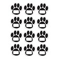 Ashley Productions Die-Cut Magnetic Black Paw Prints, 12 Per Pack, 6 Packs (ASH10104-6)