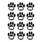 Ashley Productions Die-Cut Magnetic Black Paw Prints, 12 Per Pack, 6 Packs (ASH10104-6)