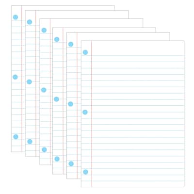 Ashley Magnetic Notebook Page, 8-1/2 x 11, Pack of 6 (ASH10128-6)