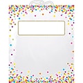 Ashley Productions® Polyethylene Hanging Storage/Book Bag, 10.5 x 12.5, Confetti Pattern, Pack of