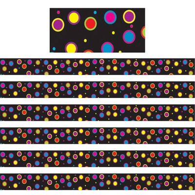 Ashley Magnetic Magi-Strips, Color Dots, 12 Feet Per Pack, 6 Packs (ASH11012-6)