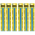 Ashley Productions Magnetic Magi-Strips, Blue, 12 Feet Per Pack, 6 Packs (ASH11017-6)