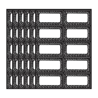 Ashley Productions Die-Cut Magnetic Chalk Loop Labels/Nameplates, 10 Per Pack, 6 Packs (ASH19014-6)