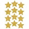 Ashley Productions® Die-Cut Magnets, 3 Gold Sparkle Stars, 12 Per Pack, 6 Packs (ASH30400-6)