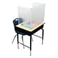 Healthy Bubbles™ PrivacyView™ 22" x 20", 3-Piece Desktop PPE Plastic Divider, Clear (ASH50305)