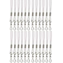 SICURIX Standard Lanyard Hook Rope Style, White, Pack of 24 (BAUM68901-24)