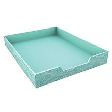 Carson Dellosa Education Paperboard Accessory Desk Tray, Large, Teal Galaxy, Pack of 3 (CD-181003-3)