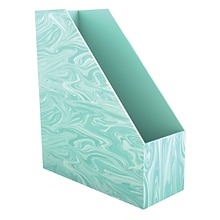Carson Dellosa Education Paperboard Magazine File Holder, 4 x 10 x 11.5, Teal Galaxy, Pack of 3 (