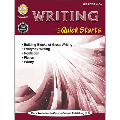 Writing Quick Starts Workbook for Grades 4-12, Pack of 3