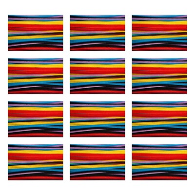 CLI Chenille 6 Stems, Assorted Colors, Grade K+, 100/Pack, 12 Packs/Bundle (CHL65200-12)
