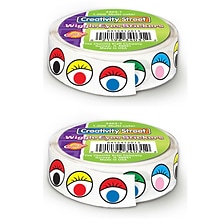 Creativity Street Multicolor Wiggle Eyes Stickers Roll, 2 Rolls (CK-34031-2)