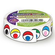 Creativity Street Multicolor Wiggle Eyes Stickers Roll, 2 Rolls (CK-34031-2)