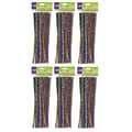 Creativity Street Jumbo Sparkle Stems, Assorted Colors, 12 x 6 mm, 100/Pack, 6 Packs (CK-711601-6)