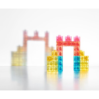 Edx Education Translucent Linking Cubes, Assorted Colors, 100/Set (CTU12024)