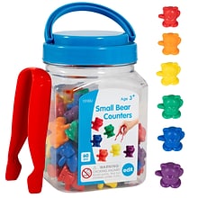 Edx Education Small Bears Mini Jar, Assorted Colors, 60/Set (CTU13103)