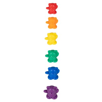 Edx Education Small Bears Mini Jar, Assorted Colors, 60/Set (CTU13103)