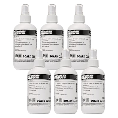 Dixon® Dry Erase Board Cleaner Spray Bottle, 8 oz., Pack of 6 (DIX94008-6)