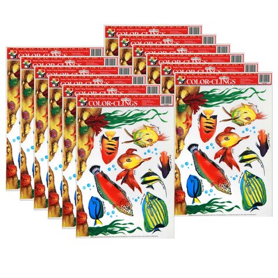 Eureka Window Clings Fish, 12/Bundle (EU-83623-12)