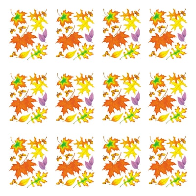 Eureka Window Clings Fall Leaves, 12/Bundle (EU-836550-12)