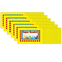 North Star Teacher Resources Super Reader! Punch Cards, 36 Per Pack, 6 Packs (NST2403-6)