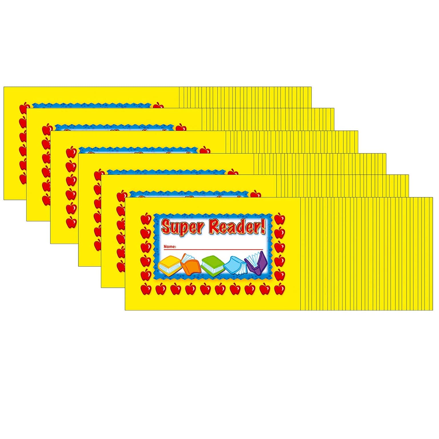 North Star Teacher Resources Super Reader! Punch Cards, 36 Per Pack, 6 Packs (NST2403-6)