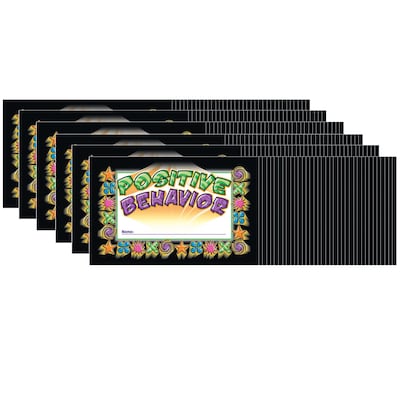 North Star Teacher Resources Positive Behavior Punch Cards, 36 Per Pack, 6 Packs (NST2406-6)