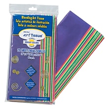 Spectra Deluxe Bleeding Art Tissue, 10 Color Bright Assortment, 20 x 30, 20 Sheets/Pack, 6 Packs (