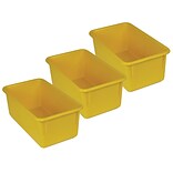 Romanoff Stowaway® Plastic Tray, Yellow, Pack of 3 (ROM12103-3)