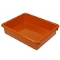 Romanoff Stowaway® Plastic 3" Letter Tray (No Lid), Orange, Pack of 3 (ROM15109-3)