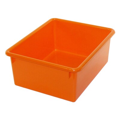 Romanoff Stowaway Plastic 5 Letter Box (No Lid), Orange, Pack of 3 (ROM16109-3)