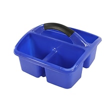 Romanoff Polypropylene Deluxe Small Utility Caddy, 9.5 x 9.5 x 6.5, Blue, Pack of 3 (ROM26904-3)