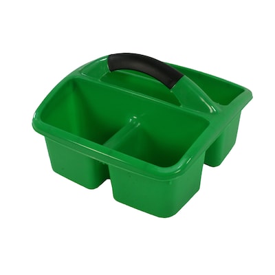 Romanoff Polypropylene Deluxe Small Utility Caddy, 9.5" x 9.5" x 6.5", Green, Pack of 3 (ROM26905-3)