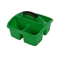 Romanoff Polypropylene Deluxe Small Utility Caddy, 9.5 x 9.5 x 6.5, Green, Pack of 3 (ROM26905-3)