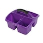 Romanoff Polypropylene Deluxe Small Utility Caddy, 9.5 x 9.5 x 6.5, Purple, Pack of 3 (ROM26906-3