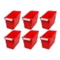 Romanoff Plastic Tattle® Shelf File, 11.75" x 7.5" x 5.5", Red, Pack of 6 (ROM77202-6)