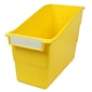 Romanoff Plastic Tattle® Shelf File, 11.75" x 7.5" x 5.5", Yellow, Pack of 6 (ROM77203-6)