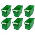 Romanoff Plastic Tattle® Shelf File, 11.75 x 7.5 x 5.5, Green, Pack of 6 (ROM77205-6)