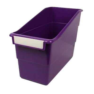 Romanoff Plastic Tattle® Shelf File, 11.75" x 7.5" x 5.5", Purple, Pack of 6 (ROM77206-6)